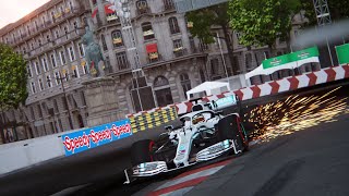 F1 2019 Assetto Corsa Mercedes AMG W10 mod gameplay - Paris Street Circuit hotlap & link