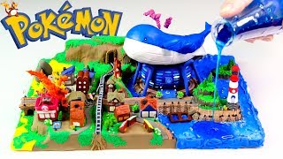 Pokémon Clay Art - Gigantamax Charizard VS Dynamax Wailord with clay and resin Diorama