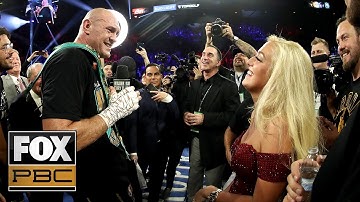 Tyson Fury sings 