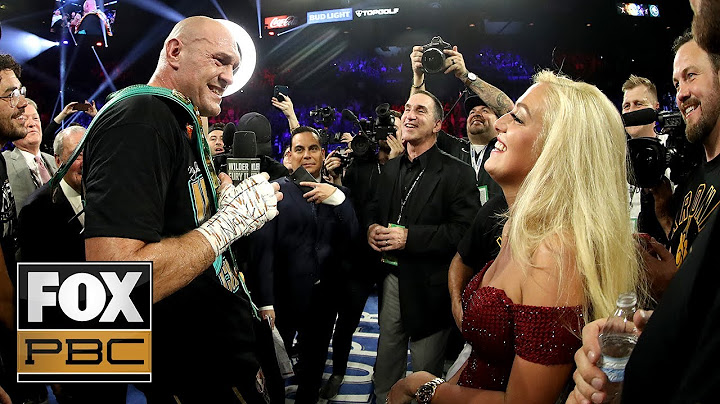 Tyson Fury sings 'American Pie' after beating Deontay Wilder during postfight interview | PBC ON FOX