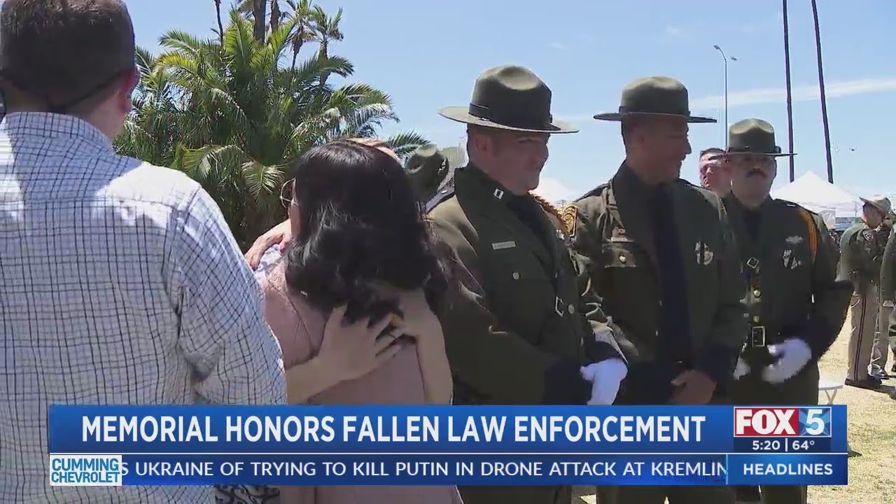Memorial Honors Fallen Law Enforcement - YouTube