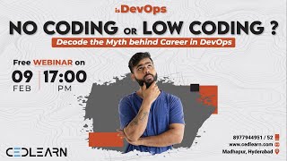 Is DevOps No Coding or Low Coding #Webinar #DevOps #awsdevops