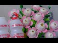 Tutorial membuat bunga Camellia dari botol Yakult