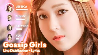 Girls' Generation - Gossip Girls (Line Distribution   Lyrics Karaoke) PATREON REQUESTED