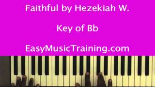 Video thumbnail of "Faithful / Hezekiah Walker / EasyMusicTraining.com"