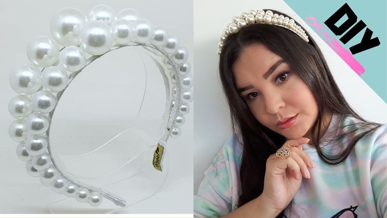 Tiara de pérolas Luxuosa