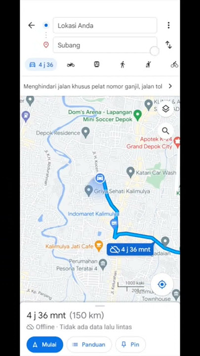Tips jalan-jalan pakai google map anti nyasar & TANPA INTERNET. Video lengkap di Playlist ya.