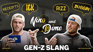 Matthew Stafford & Cooper Kupp Guess Gen-Z Slang Terms | Nine & Dime Ep. 3