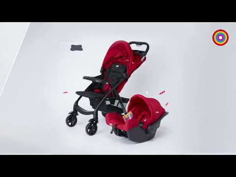 joie stroller red and black