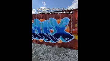 Music Fest In Wichita! Check out this Shipping Container Artwork! #shippingcontainer