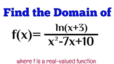 How to find the domain of ln(x(3)
