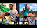 EAT &amp; BURN 10,000 CALORIES in 24 Hours - Can I do It?