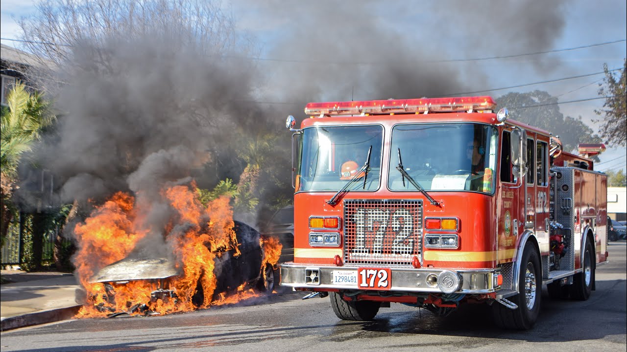 LACo.FD Engine 172: Fuel-Fed Vehicle Fire