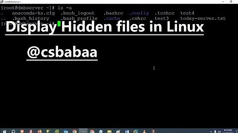 Display hidden files in linux #shortsviral #shortvideo #shorts #linux #linuxtutorials