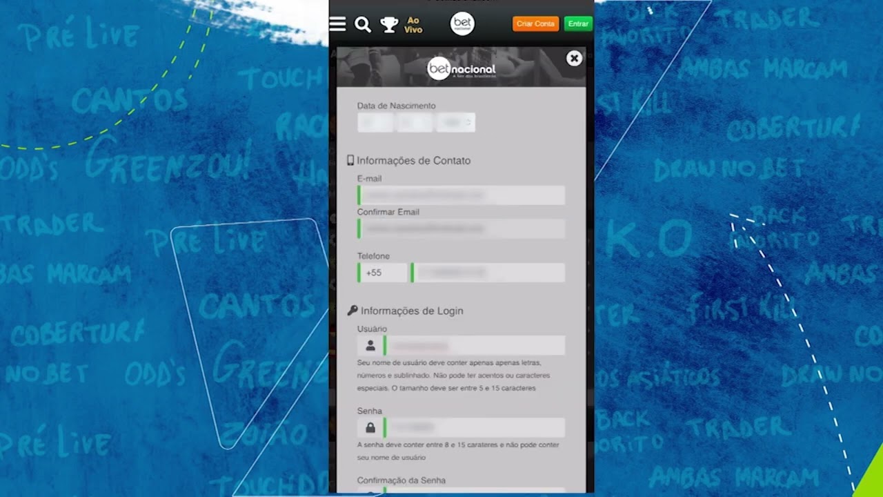 como criar aposta betnacional