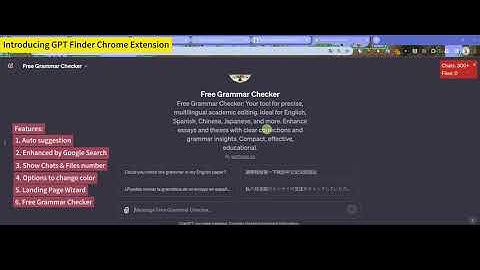 🚀 GPT Finder Chrome Extension 1.6 Tour 🌐 New Feature: Context Menu - Grammar Checker & Landing Page