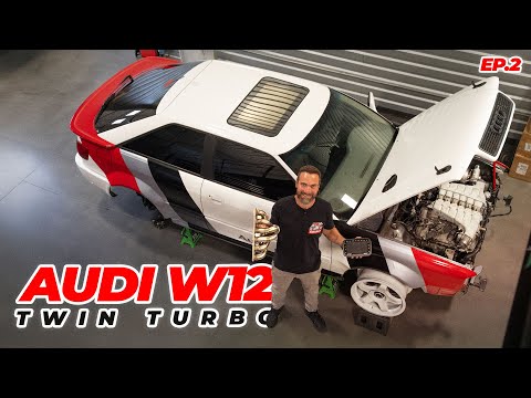 Audi S2 with W12 6.0 twin-turbo engine, FT700, manual transmission, all wheel drive! To be continued