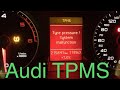 Audi TPMS Idiot Light tire pressure warning malfunction repair wheel psi air MMI reset fix tyre vw