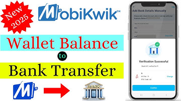 Mobikwik Wallet to Bank Transfer Without Charges | How to Transfer Money Mobikwik Wallet to Bank