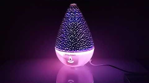 SYF637 Firework 3D Glass Aroma Diffuser Aromatherapy Essential Oil Diffuser, Ultrasonic Oil Diffuser