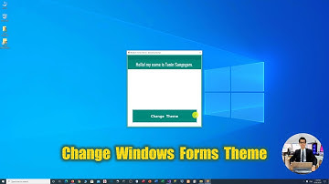 การเปลี่ยนธีม (Theme) ของ Windows Forms (Part 3/3)