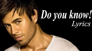 Enrique Iglesias - Do You Know Lyrics? (The Ping Pong Song) Resimi