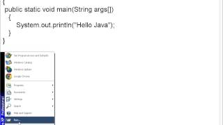 How to create your first java application