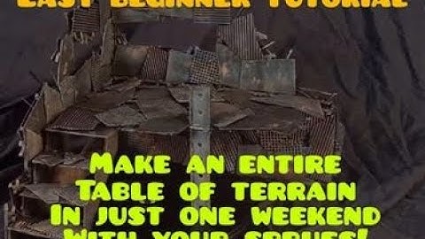 [Beginner Terrain Tutorial]  Build an entire table worth of terrain in a weekend, using sprues.