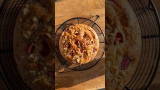 The most amazing eggless strawberry walnut cake recipe 😍 #christmas