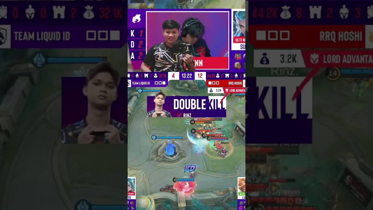 REAKSI SAAT VALENTINA RRQ RINZ KILL SAMPE BASE 