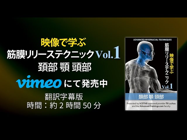 サンプル】映像で学ぶ筋膜リリーステクニック Vol.1 頚部 顎 頭部