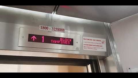 Block 497F Tampines Fujitec Elevator Lift A (nudge mode)