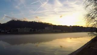 Time Lapse Of Fog On Kanawha River And University Of Charleston