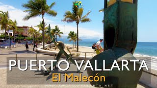 ¿Cuánto mide el malecón de Puerto Vallarta?