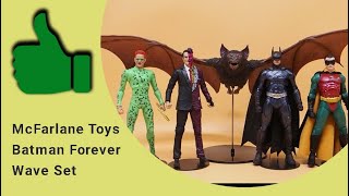 McFarlane Toys DC Multiverse Batman Forever Set with Batman, Robin, Two-face and Riddler