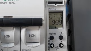 Programación de interruptor horario 1HP 1C / Programming of time switch 1HP 1C Schneider Electric