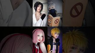 The Character and Their Gender Bend ♂️♀️||Cosplay Edit || #sasuke #naruto #sakura #kakashi #shorts