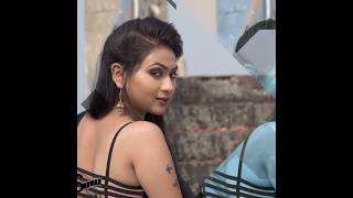 Black Saree Bong Beauty On The Beach