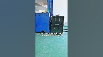 Heavy duty magnetic strip omni-directional forklift agv load 1ton test #agv #forklift #stacker #auto