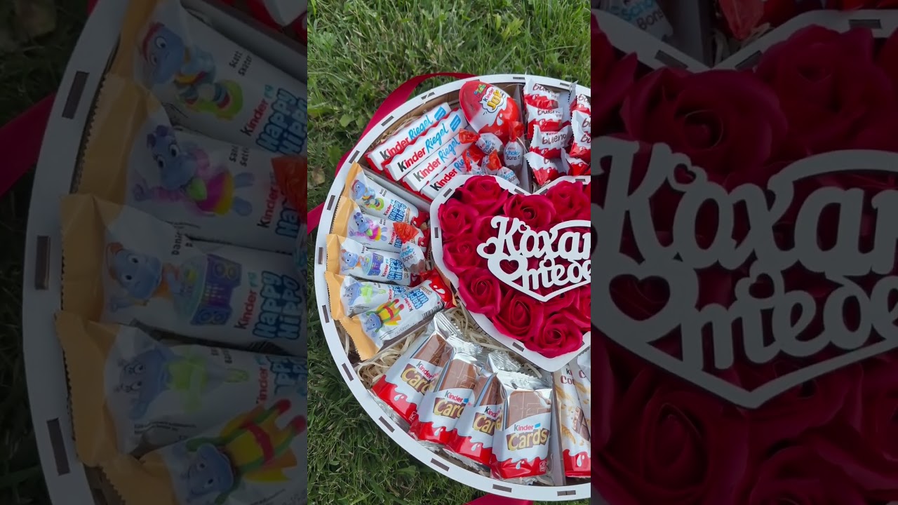 Солодкий подарунок бокс «Love in Chocolate» з червоними трояндами - фото №1