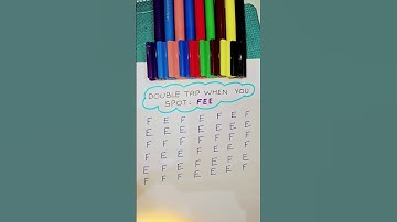 Spot "FEE" #braintest #brainteaser #challenge #observationskills #shorts #viralvideo #new #explore