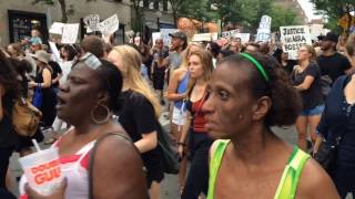 Protesters speak out against police brutality in dowtown Ann Arbor