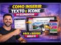 Como Adicionar Texto e Imagem no Elementor – Aula 11 Passo a Passo