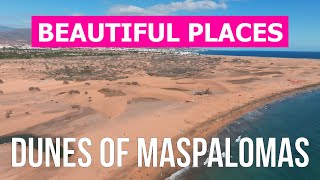 Dunes of Maspalomas from drone | 4k video | Canary Islands, Gran Canaria from above by Beautiful Places 42 views 1 month ago 1 minute, 28 seconds