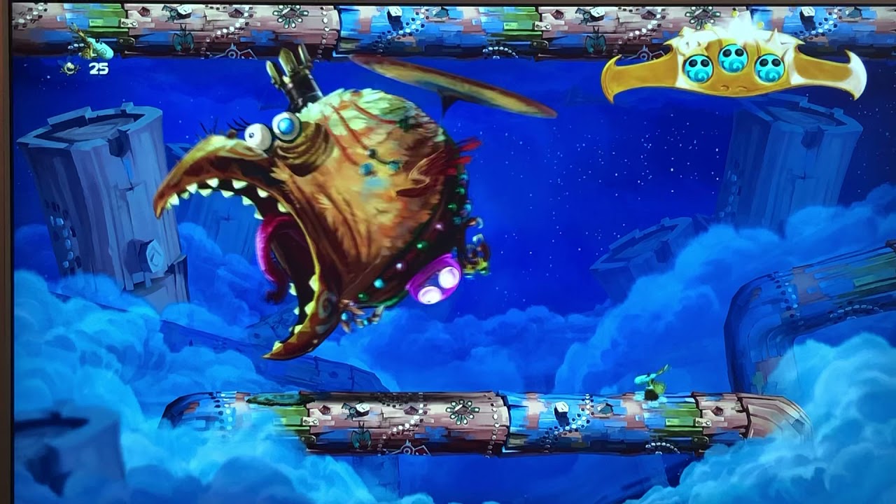 Rayman Legends ‘Blij met een dooie mus’ walkthrough - YouTube