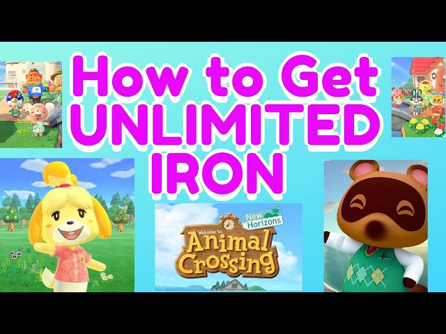 How to Get Unlimited Iron in Animal Crossing New Horizons to build Timmy's  Shop - YouTube