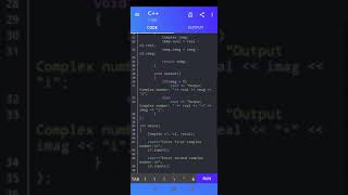 C++ Program to Subtract Complex Number Using Operator Overloading || #shorts