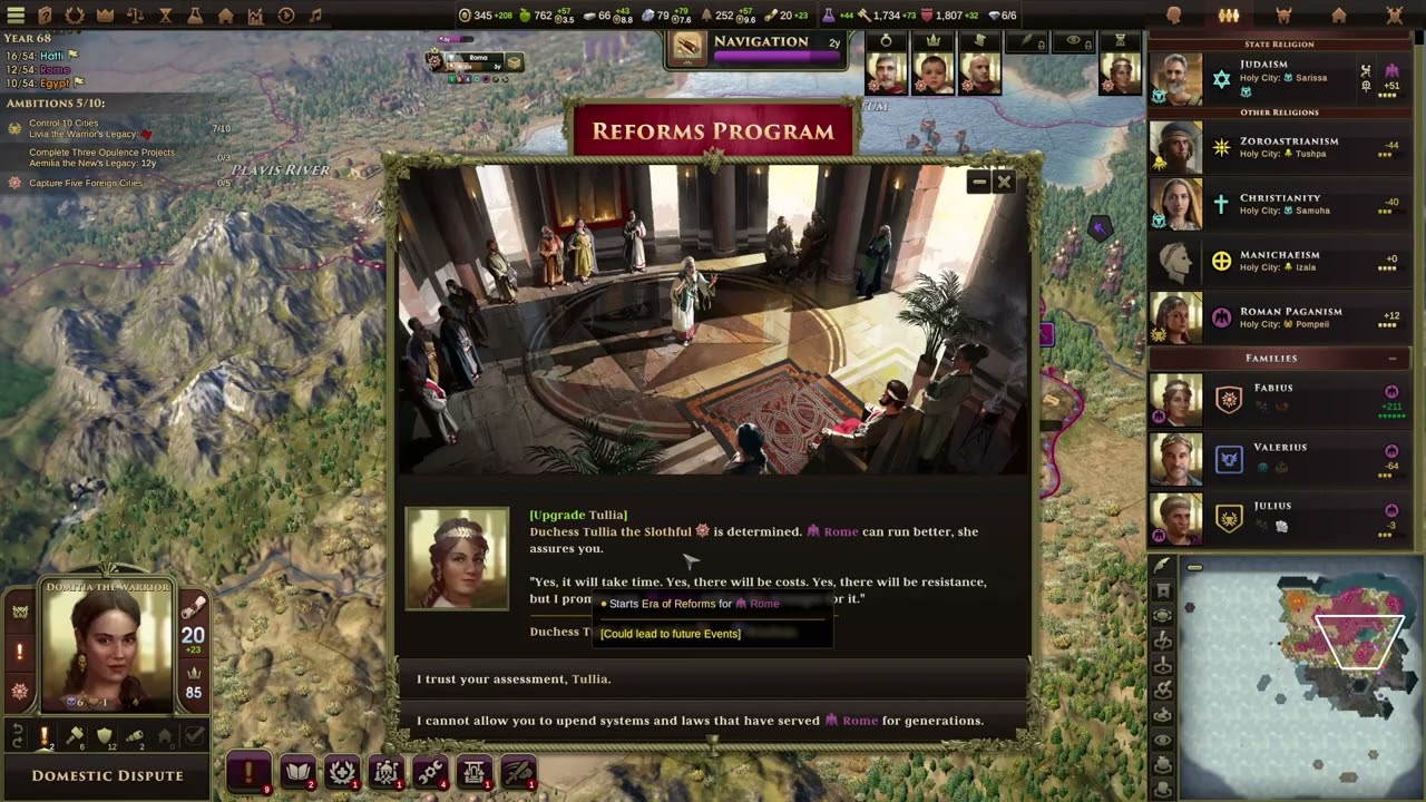 Old World, Rome Playthrough (turn 65 - 77) Getting ready for a war with Egypt