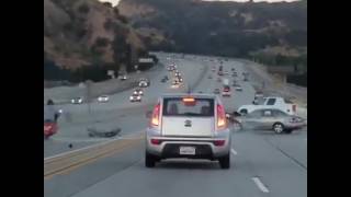 2017-06-23-Motorbike Kicked Car-From Abc News In America