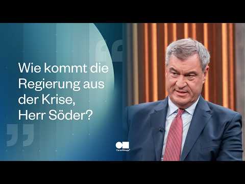 Wie kommt die Regierung aus der Krise, Herr Söder? | Caren Miosga
